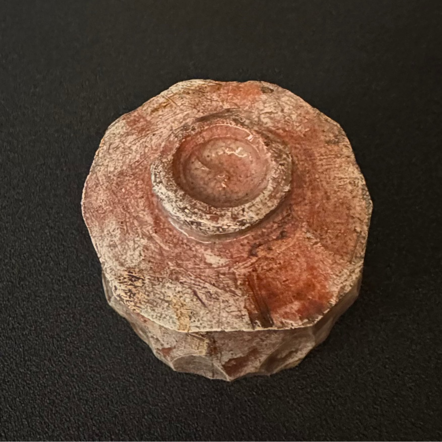 東元 生  緑釉七角 茶碗