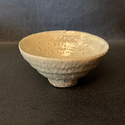 細川護光 粉引茶碗